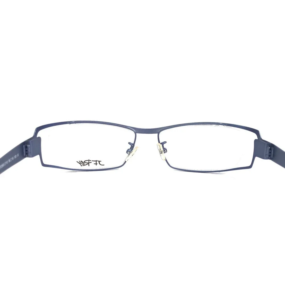 J.F. Rey Eyeglasses Frames JF2565 2110 Matte Ice Blue White Semi Rim 56-16-120